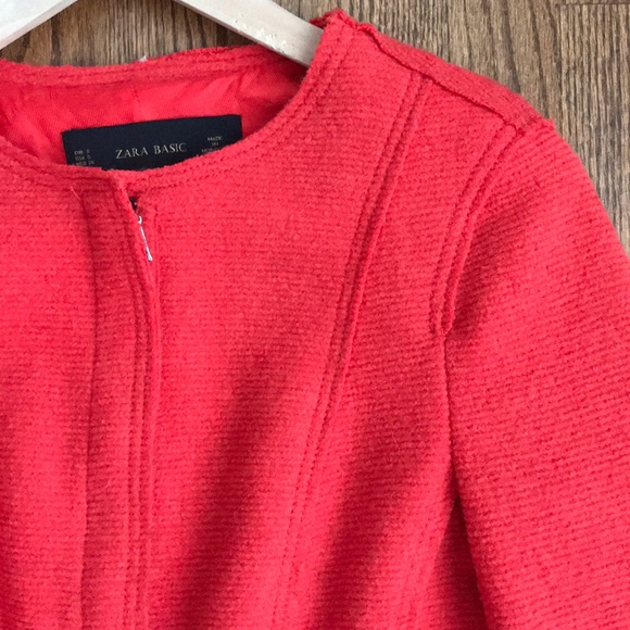 Zara structured Jacket. tweed-like fabric - Picture 2 of 5